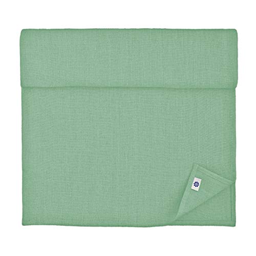 Linen & Cotton Tischläufer Stoff Tischband Tischdeko Hygge 100% Leinen, Mint Grün (40 x 130 cm) Klein Rechteckig Läufer Tisch Couchtisch für Home Küche Party Brunch Weihnachten von Linen & Cotton