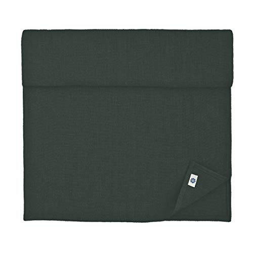 Linen & Cotton Tischläufer Stoff Tischband Tischdeko Hygge 100% Leinen, Schwarz (40 x 250 cm) Rechteckig Läufer Tisch Esstisch Deko für Home Küche Party Brunch Weihnachten von Linen & Cotton