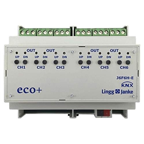 KNX eco+ Jalousie-/Rollladenaktor 6-fach LINGG J6F10H-E von Lingg + Janke