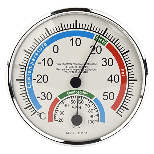 Lioaeust Innen-Hygrometer, ABS-Thermometer, Hygrometer, Thermo-Analog, Luftfeuchtigkeit, Raumklima-Kontrolle innen weiß Lioaeust Innen-Hygrometer, ABS-Thermometer, Hygrometer, Thermo-Analog, Luftfeuchtigkeit, Raumklima-Kontrolle innen weiß von Lioaeust