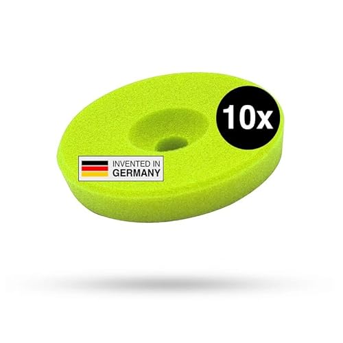 Liquid Elements – Centriforce V2 Polierpads 150mm – Polierschwamm mit speziell entwickelter Fräsung für optimierte Ergebnisse – Auto Polieraufsatz für Poliermaschinen (Grün | Soft Cut | 10 Stück) von Liquid Elements