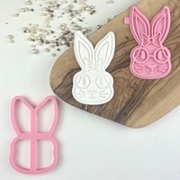 Hase Mit Schleife Und Brille Ausstechform Stempel, Frohe Ostern, Ostern Ausstechform, Keks Stempel, Postbox Ideen von LissieLoves