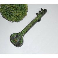 Veena Style Türgriff | 23 cm Messing Sitar Figur Schrank Schubladenzug von LittletalesCreations