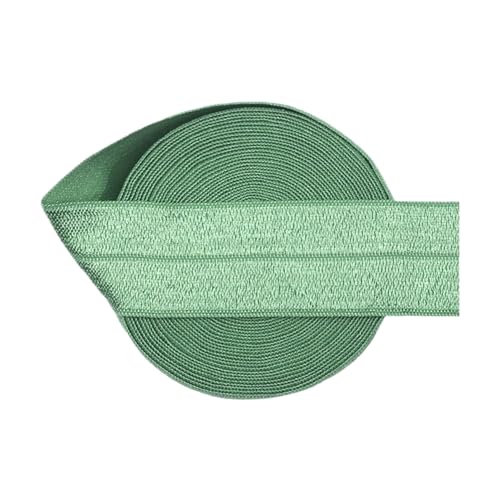 5 Yard Glänzender Umklappbarer Elastischer 25 Mm Solider Spandex-Satinband-Nähbesatz,25mm von LiveTslonger