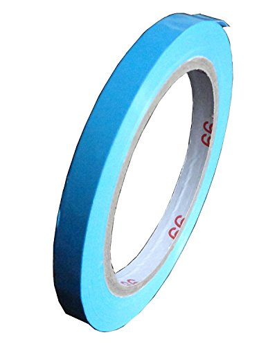 6x PVC Klebeband / 66m x 9mm / leise abrollend / Farbe: blau von Livepac Office