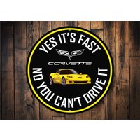 C6 Corvette Kreis Schild, Geschenk, Väter Garage, Chevy Decor, Garage Geschenk von LiztonSignShop