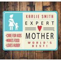 Welten Beste Mama Schild, Personalisiertes Geschenk Für Mamas, Geschenk, Mamas Auszeichnung, Schild Mama, Wand Geschenk von LiztonSignShop