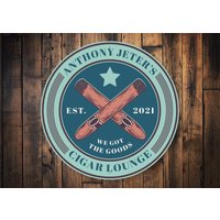 Zigarren Lounge Schild, Geschenk, Geschenk, Bar Schild von LiztonSignShop