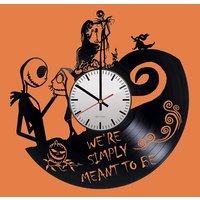 Cartoon-Deko - Von Halloween Zu Weihnachten Film Vinyl Schallplatte Ausgeschnitten Trendy Wanduhr Hero Kinderzimmer Deko von LnkGift