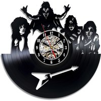 Lieblings Band Geschenk - Vinyl Schallplatte Ausgeschnitten Uhr Musik Raumdekor Songtexte Wanddekor Wand Dekor Rock von LnkGift