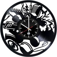 Musik Note Deko - Schallplatten Ausgeschnittene Uhr Man Cave Dekor Neues Zuhause Geschenk Neu Wand von LnkGift