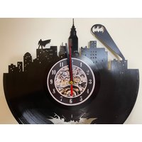 Vinyl Schallplatte Ausgeschnitten - Superheld Kinderzimmer Dekor-Kreatur Dekor-Film Themen Dekor Trendy Wall Clock Film Inspirierte Wanddeko von LnkGift