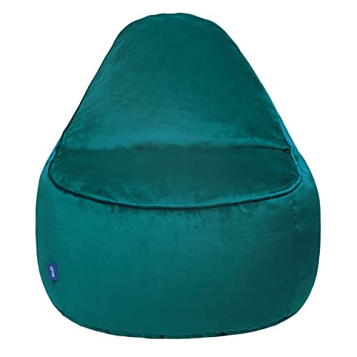 Loft 25 Relaxing Adult Bean Bag Chair | Indoor Living Room Gaming Beanbag | Soft & Comfy Velvet Lounger Seat | Lightweight Ergonomic Design | Durable & Comfortable (Wald, Velvet) von Loft 25