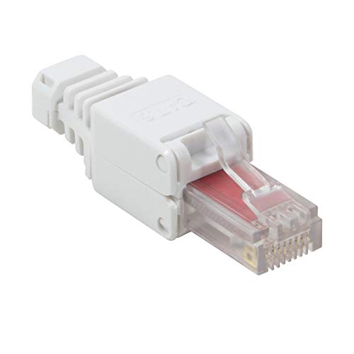 LogiLink Professional MP0025 UTP CAT 6 Steckverbinder, Werkzeugfrei, RJ45 Stecker für eine Werkzeugfreie Montage und Konfektionierung, crimpen ohne Werkzeuge von Logilink