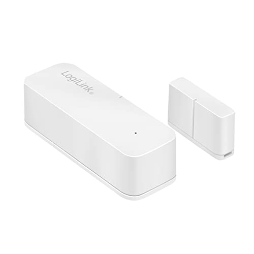 LogiLink SH0108 SH0108-Wi-Fi Smart Home Tür-& Fenstersensor, über App steuerbar, IP30, Tuya kompatibel, Weiß von Logilink