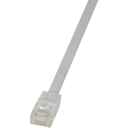 Logilink CF2111U RJ45 Netzwerkkabel, Patchkabel CAT 6 U/UTP 20.00m Weiß hochflexibel 1St von Logilink