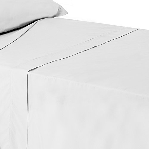 LOLAHOME Bettlaken für Bett mit 90 cm Breite, Weiß aus Baumwolle/Polyester für Schlafzimmer von LOLAhome