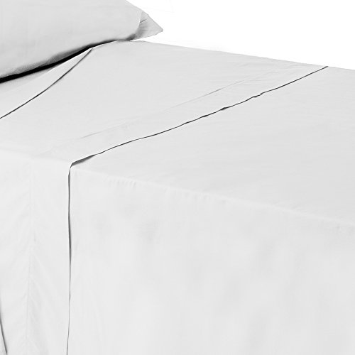 Lolahome Bettlaken, Weiß, Baumwolle/Polyester, klassisches Bett mit 135 cm Breite von LOLAhome