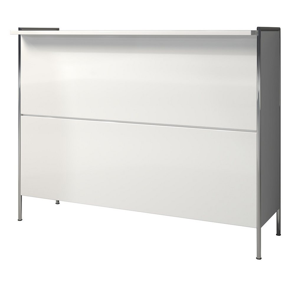 Lomadox Bartisch INVERNESS-19, Wohn-/Esszimmer Bartresen in Weiß Hochglanz lackiert, 140/109/48 cm Lomadox Bartisch INVERNESS-19, Wohn-/Esszimmer Bartresen in Weiß Hochglanz lackiert, 140/109/48 cm von Lomadox