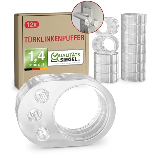 LouMaxx Türklinkenpuffer - 12er Set transparente Türstopper Klinke – Türgriff Puffer - Türgriff Stopper - Türgriff Schutz – leicht und schnell montiert zum Schutz vor Beschädigungen an Wand und Möbeln LouMaxx Türklinkenpuffer - 12er Set transparente Türstopper Klinke – Türgriff Puffer - Türgriff Stopper - Türgriff Schutz – leicht und schnell montiert zum Schutz vor Beschädigungen an Wand und Möbeln von LouMaxx