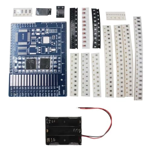 Loufy SMD-Komponenten-Schweißübungsbrett, DIY-Kit, Fertigkeitstrainingsbrett, LED-Transistor-Set-Übung von Loufy