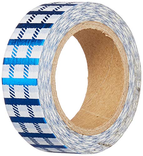 Love My Kassetten Folie Washi Tape 15 mm X 10 m blau Zaun, Papier, Mehrfarbig, 3-teilig von Love My Tapes