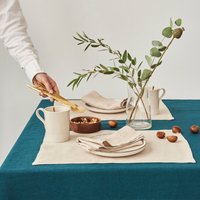 Doppelseitige Leinen Tischsets, Set Aus Natürlichen Handgemachtes Tischset, Natürliche Tischwäsche Von Lovely Home Idee von LovelyHomeIdea