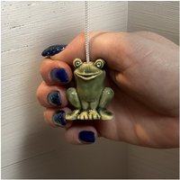 Keramik Frosch Aus Keramik, Mit Kabel von LowgyLightPulls