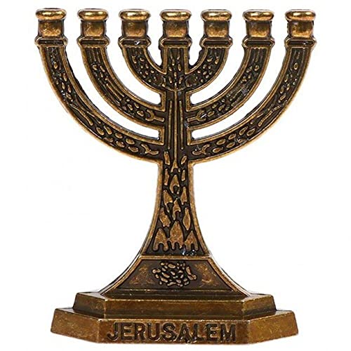 Mini 7-Branch Menorah Kerzenhalter Für Schabbat, Tabernakel, Jüdische Kerzenhalter Home Decor Ornamente Tisch Herzstück Display von Lpitoy