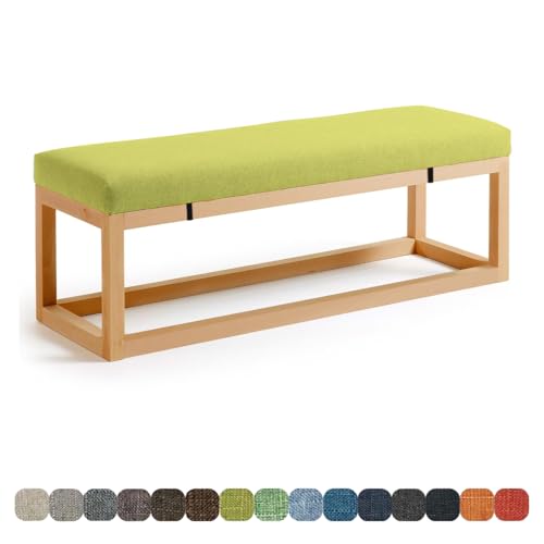 Lsjoaw Bankauflage Bankkissen Sitzauflage Sitzkissen Bank 120X30X3CM Stuhlkissen Bankpolster Schaukel mit abnehmbarem Bezug für Fensterbank Outdoor Gartenmöbel Terrasse Drinnen Sitz,Light Green von Lsjoaw