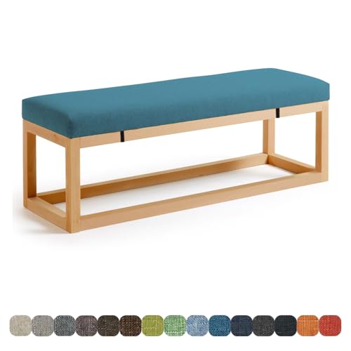 Lsjoaw Bankauflage Bankkissen Sitzauflage Sitzkissen Bank 75X40X3CM Stuhlkissen Bankpolster Schaukel mit abnehmbarem Bezug für Fensterbank Outdoor Gartenmöbel Terrasse Drinnen Sitz,Navy Blue von Lsjoaw