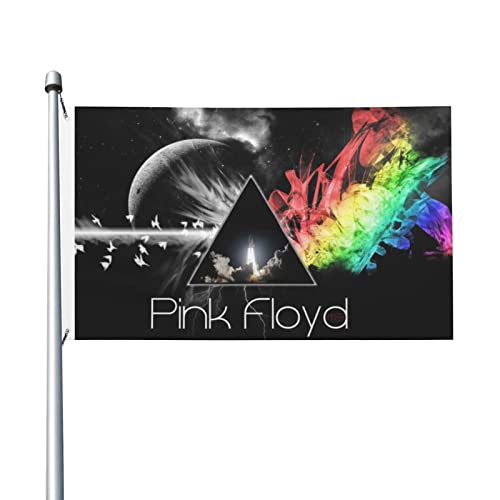 Pink Rainbow Floyd Outdoor-Flagge, Yard-Flagge, dekorativ, verblasst nicht, für draußen, drinnen, drinnen, Dekoration, 9,1 x 1,5 m von Lsjuee