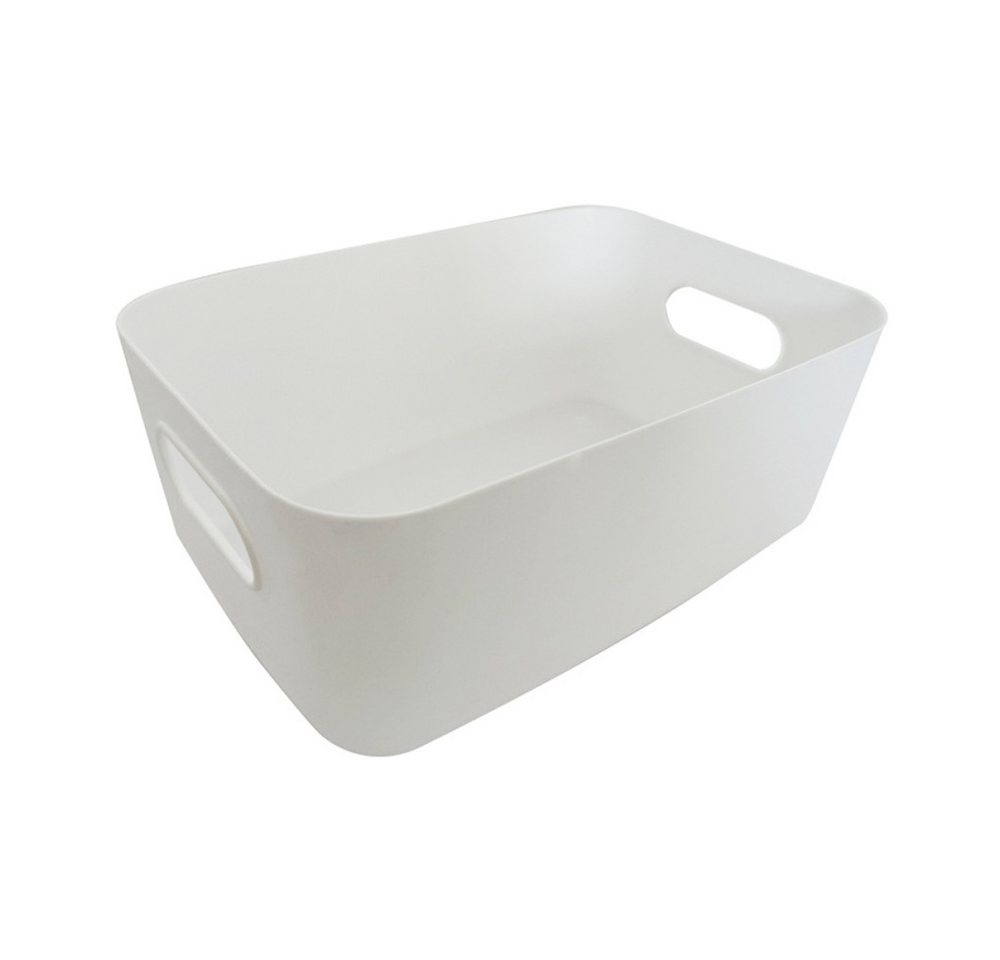 Lubgitsr Aufbewahrungsbox Aufbewahrungsbox,Klein Kunststoffbox Weiß aus Kunststoff für Haushalt (1 St) von Lubgitsr