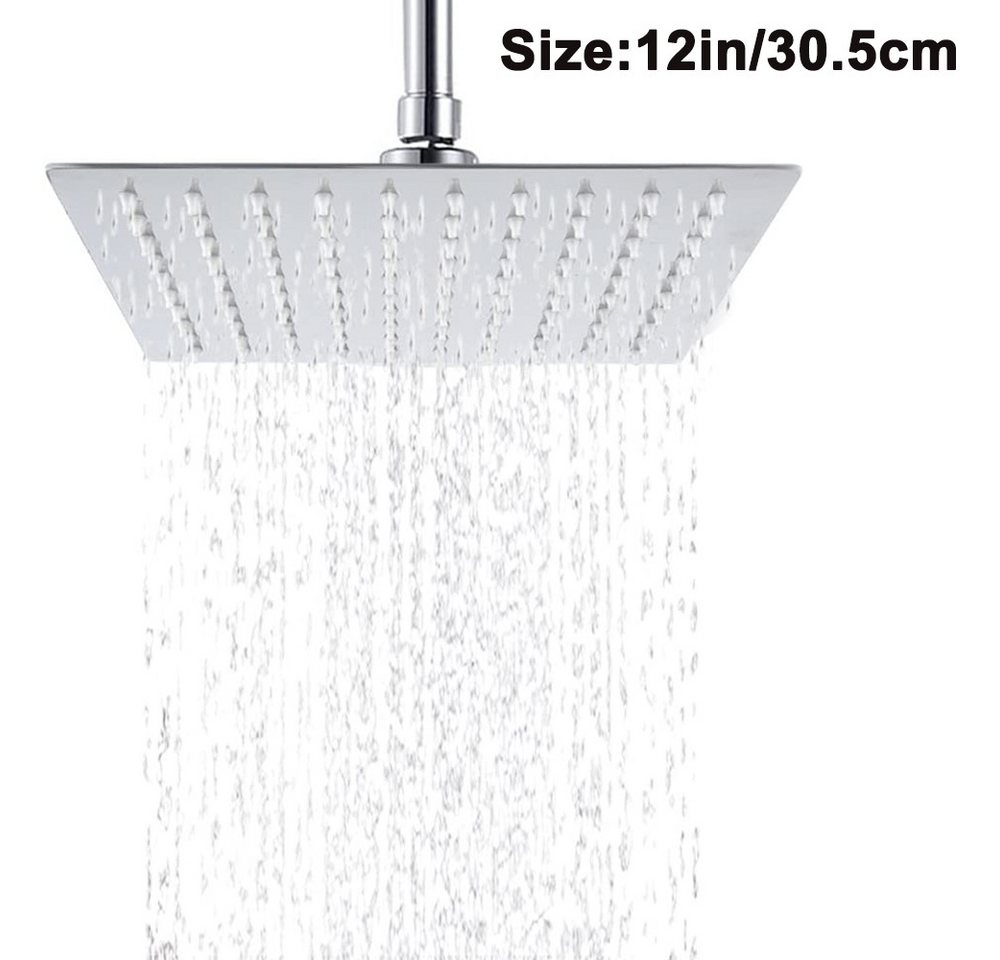 Lubgitsr Duschsystem Regendusche Duschkopf, 304 Edelstahl Regenduschkopf Verstellbarer, 1 tlg. von Lubgitsr