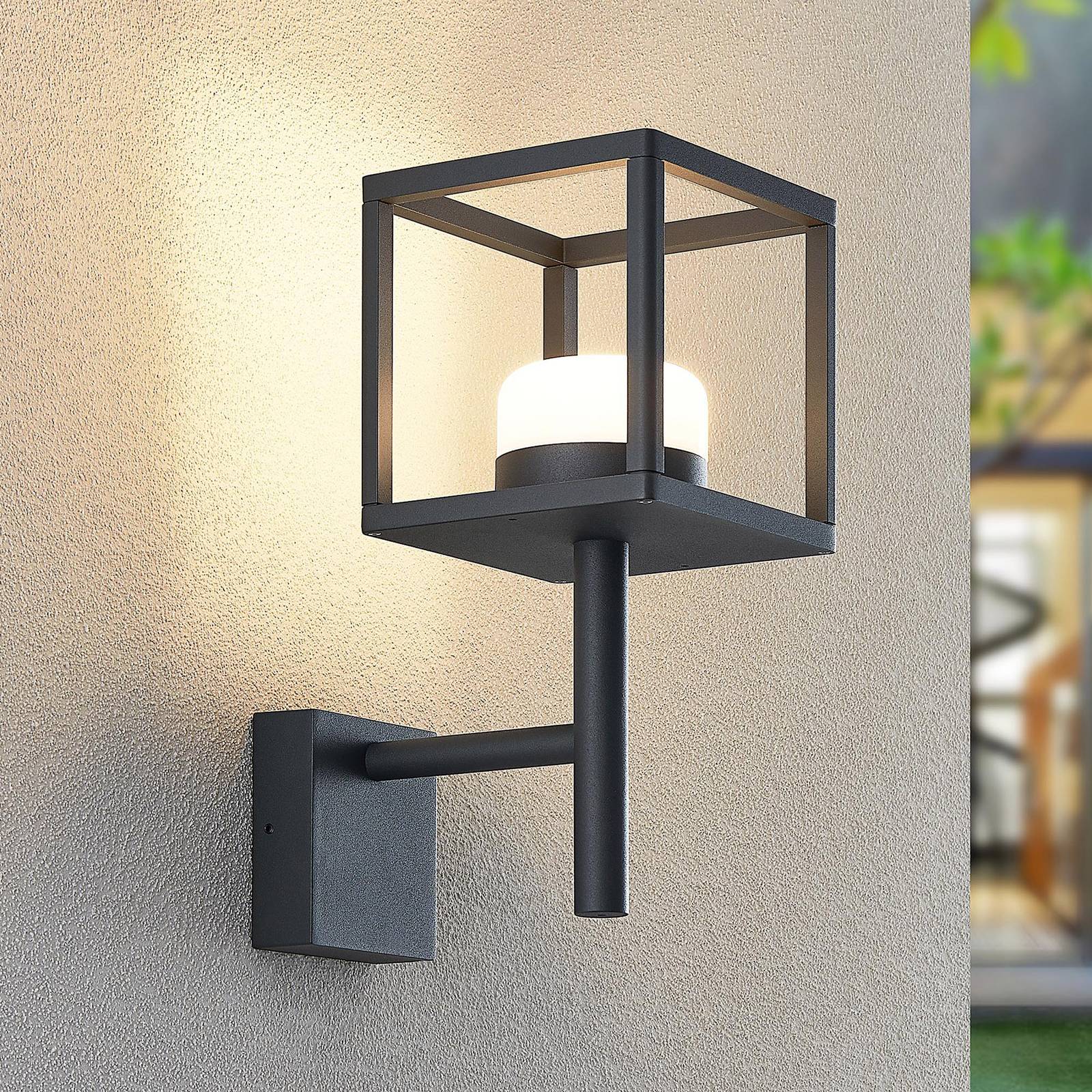 Lucande Timio Außenwandlampe, Uplight von LUCANDE