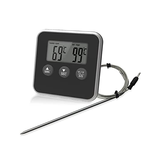 Barbecue-Kerntemperaturmesser, Hochwertiges Thermometer Zur Bestimmung Der Idealen Fleischkerntemperatur Auf Dem Grill Oder Im Backofen, -50??300? Grillthermometer Digital Fleischthermometer Grill von Luckxing