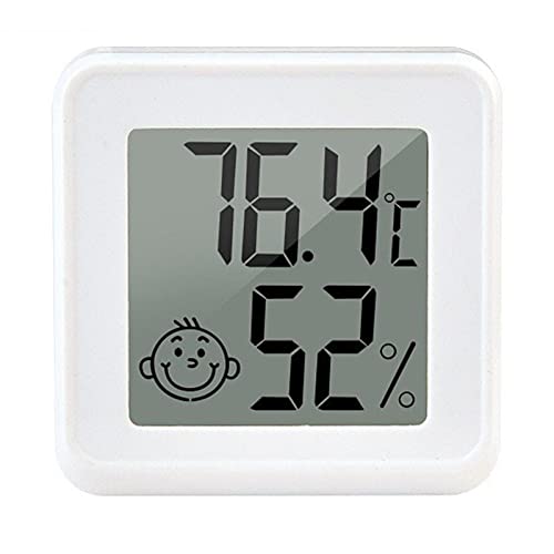 Luckxing 1 Stück LCD Digital Mini Thermometer Hygrometer Temperatur Luftfeuchtigkeit Messgerät Gauge Raumthermometer Und Luftfeuchtigkeitsmessgerät Mit Raumklima-Indikator Für Gewächshaus von Luckxing