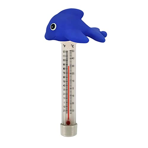 Schwimmende Pool Thermometer, Pool Thermometer Flamingo Fish, Duck Poolthermometer Wasserthermometer Schwimmend Wassertemperatur Thermometer Pool Mit Dünnem Seil Für Pool, Badewanne, Spa, Aquarien von Luckxing