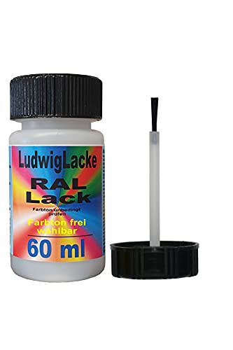 Ludwig Lacke 60 ml Lackstift mit Pinsel im Farbton RAL 3027 Himbeerrot von Ludwiglacke