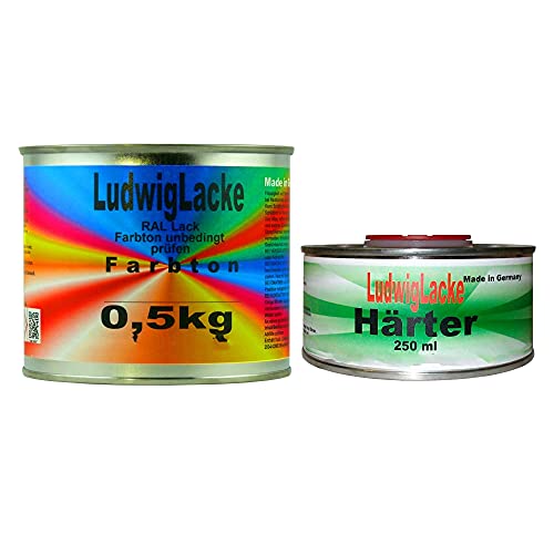 RAL 5014 Taubenblau Acryllack 0,75 kg glänzend mit Härter von Ludwiglacke