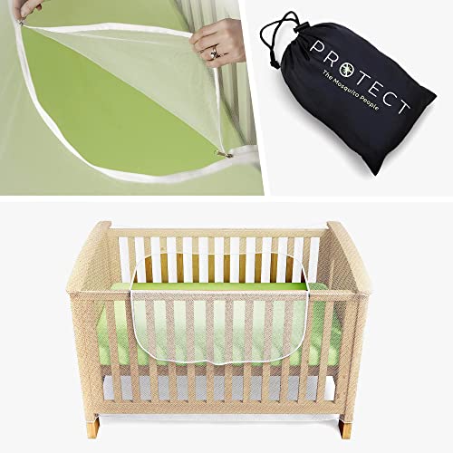 Luigi's Moskitonetz für Kinderbetten - Mückennetz für Babybetten/Gitterbetten. Insektenschutz-Moskitonetz mit Reissverschluss, für schnellen und einfachen Zugang zu Ihrem Baby von Luigi's