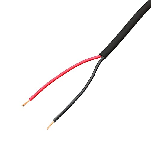 Lumonic 2x 0,34mm² LED Steuerleitung schwarz 10m I ummanteltes 2 adriges Kabel flexibel I Geschirmtes Steuerkabel, LiYY Verlängerung, Stromkabel von Lumonic