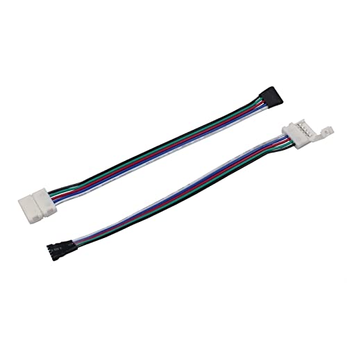 5x Verbinder für RGBW LED-Streifen 10mm Clip-Kabel-Buchse ; Gesamtlänge ca. 16cm von Lumonic