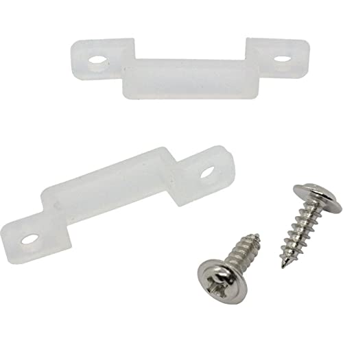 Lumonic 20x LED Montageclip für 12mm breite LED Streifen I LED Band Befestigung mit einer Brücke und Schrauben I Schelle/Halterung als Befestigungscl Lumonic 20x LED Montageclip für 12mm breite LED Streifen I LED Band Befestigung mit einer Brücke und Schrauben I Schelle/Halterung als Befestigungscl von Lumonic