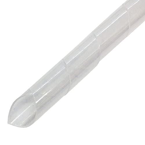 Lumonic Spiralkabelschlauch transparent 10m I 12mm Spiralband für Kabel mit 9-65mm Durchmesser I Flexibler Kabelschlauch-Schutz für private & industri von Lumonic