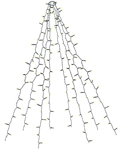 Lunartec Weihnachtsbaumüberwurf: Weihnachtsbaum-Überwurf-Lichterkette mit 8 Girlanden & 320 LEDs, IP44 (Weihnachtsbaumbeleuchtung Überwurf, Lichter Überwurf Weihnachtsbaum) von Lunartec