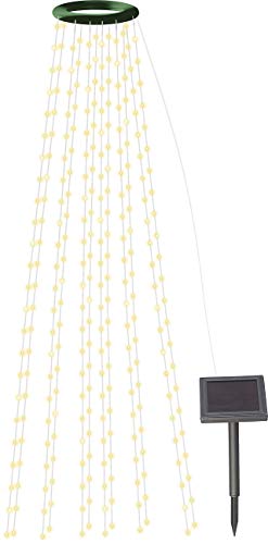 Lunartec Weihnachtsbaum Überwurf: Solar-Tannenbaum-Überwurf-Lichterkette, 12 Girlanden, 300 LEDs, IP44 (LED Weihnachtsbeleuchtung, Solar Weihnachten Lichterkette, Kabellose Weihnachtskerzen) von Lunartec