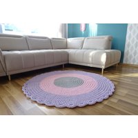 Teppich Fürs Kinderzimmer, Babyzimmer, Mädchen, Rosa Kinderteppich von Lunarug