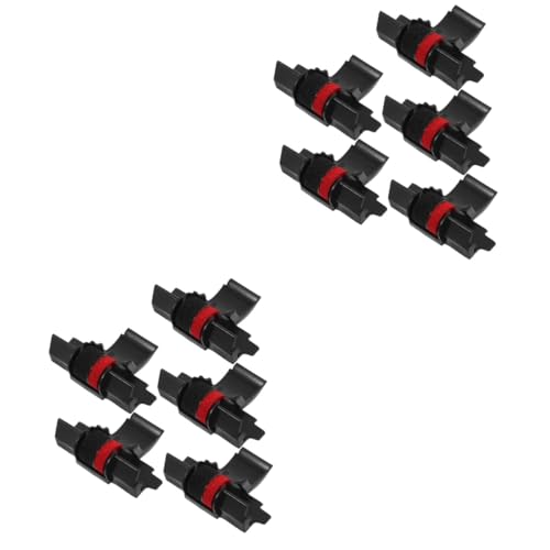 Lurrose 10 STK Rotes und schwarzes zweifarbiges Tintenrad Druckfarbenrad rote Farbwalze Drucker taschenrechner Bedruckte Farbwalze neuartiges Tintenrad Einfach Zubehör cx120 Plastik von Lurrose