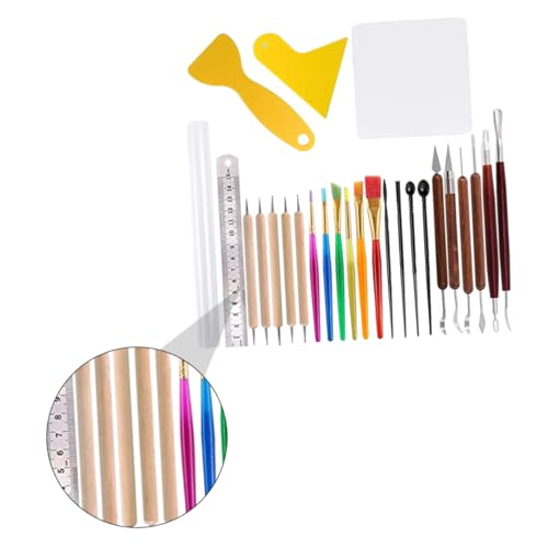Lurrose 26 Stück Schnitzmesser aus Ton Clay Tools Sculpting Tools Bildhauen von Tonwerkzeugen Töpferwerkzeuge selber Machen Gravur werkzeugsatz Modelliermasse DIY-Bildhauerset Papier Lurrose 26 Stück Schnitzmesser aus Ton Clay Tools Sculpting Tools Bildhauen von Tonwerkzeugen Töpferwerkzeuge selber Machen Gravur werkzeugsatz Modelliermasse DIY-Bildhauerset Papier von Lurrose